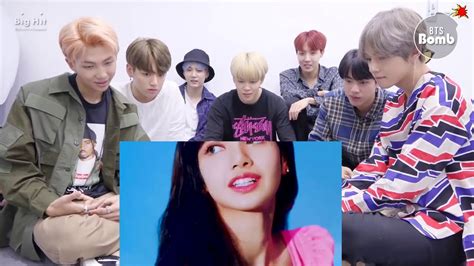bts real reaction to blackpink